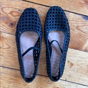 Madewell Greta ballet flat woven size 9